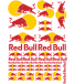 Red Bull Aufkleber Set grösse A4