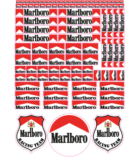 Marlboro Aufkleber Set grösse A4